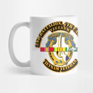 2nd Bn - 7th Cavalry w Vietnam SVC Ribbons Mug